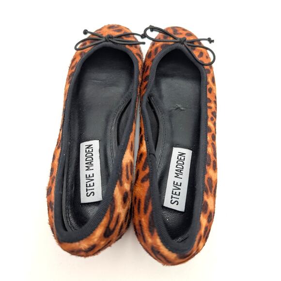 Steve Madden Cherish Leopard Genuine Calf Hair Pump Women's Brown Sz US5.5M EU36 - Picture 9 of 11
